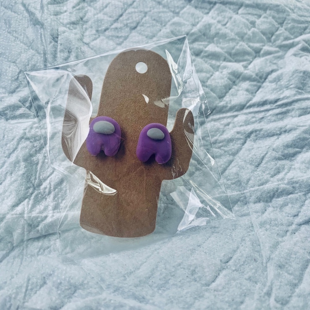Among us stud earrings